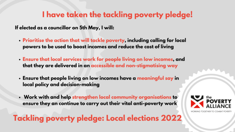 Local Council Elections 2022 Anti Poverty Pledge