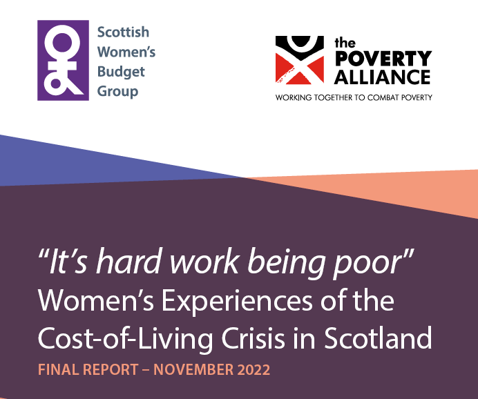 Cover page of 'It's hard work being poor report'