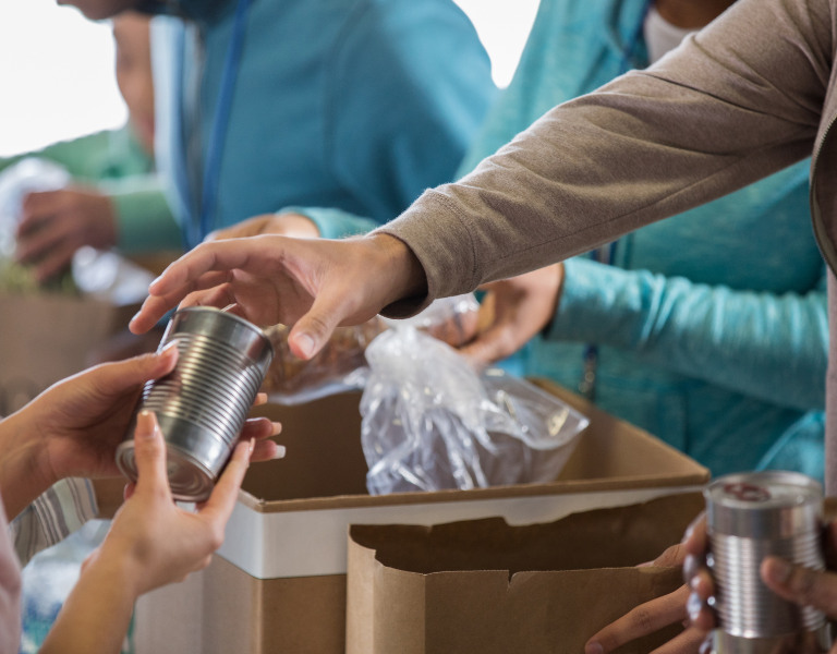 A stock photo of a foodbank