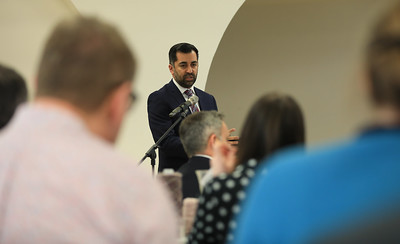 First Minister Humza Yousaf at anti-poverty summit April 2023 (c) The Scottish Government