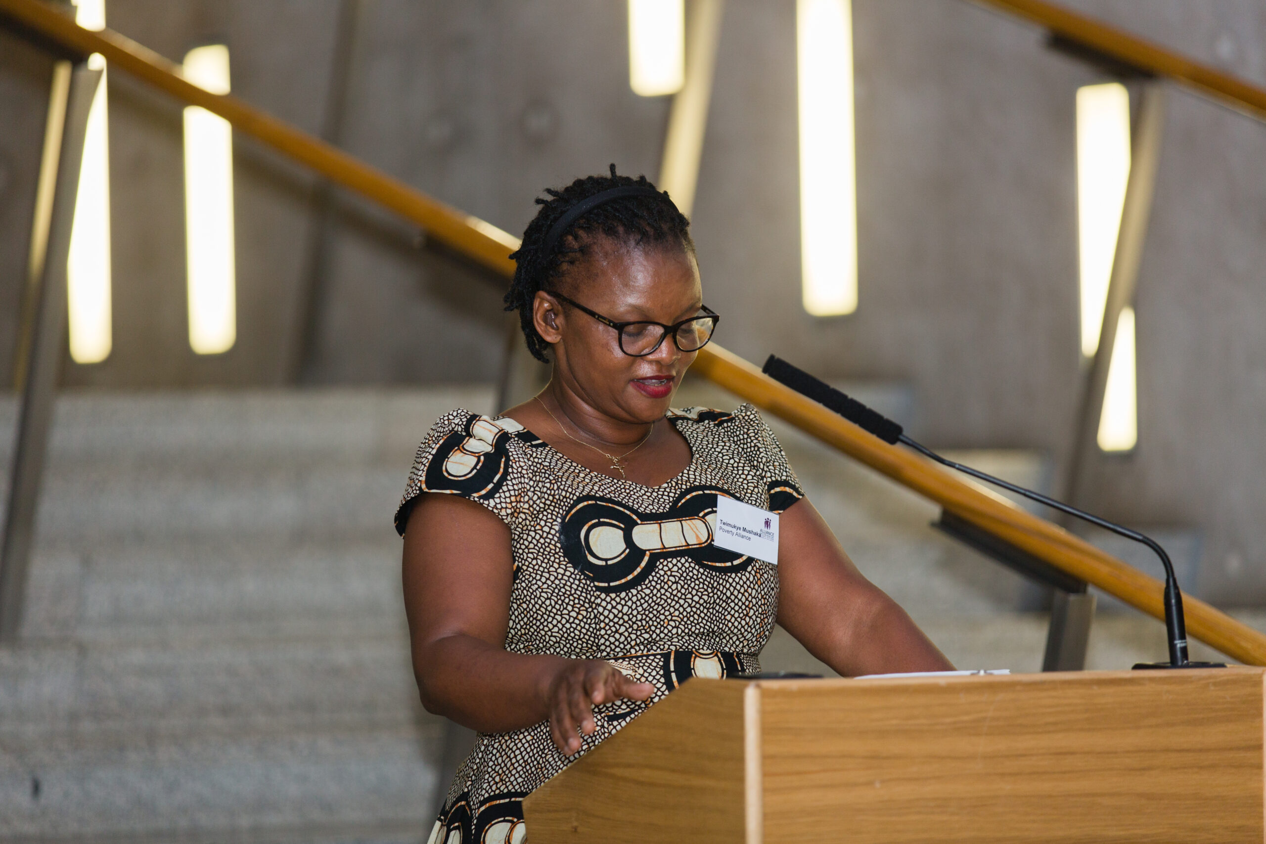 Twimukye at the Scottish Parliament