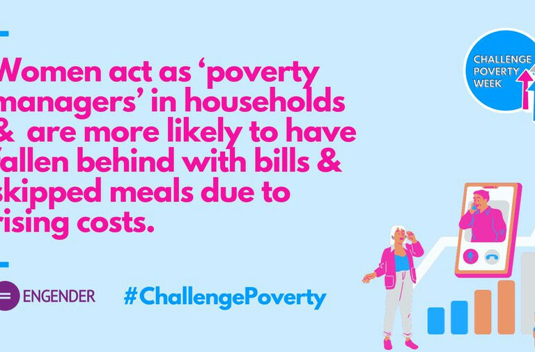 Engender graphic for Challenge Poverty Week