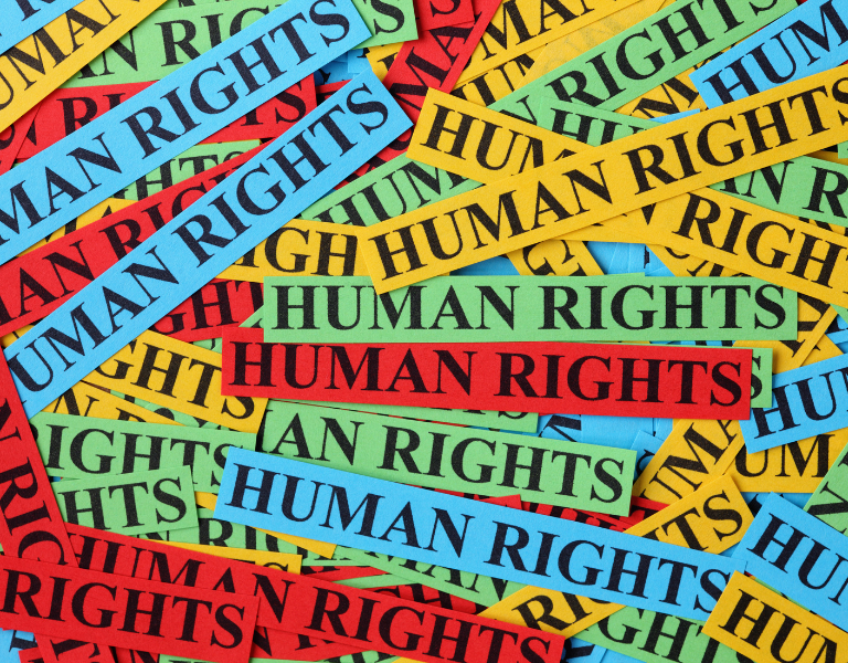 A stock image illustrating human rights